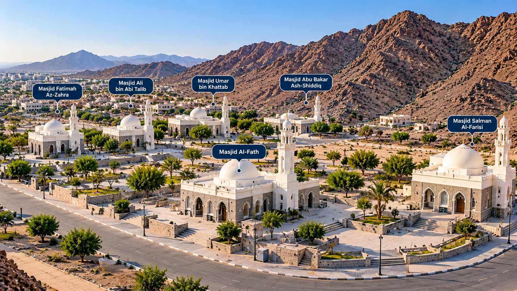 Masjid Tujuh di Madinah: Jejak Sejarah Perang Khandaq yang Wajib Kamu Ketahui